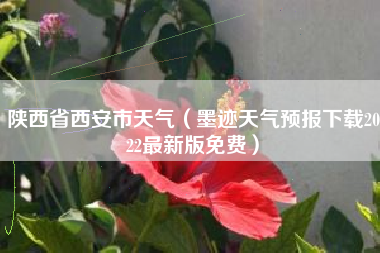 陕西省西安市天气（墨迹天气预报下载2022最新版免费）
