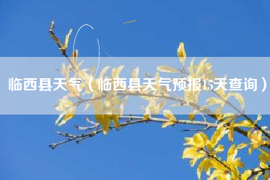 临西县天气（临西县天气预报15天查询）